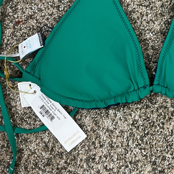 NWT reversible string bikini top size small James Draper Helen Jon - Picture 3 of 8